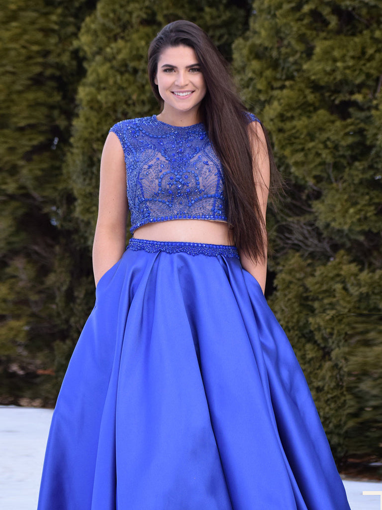 royal blue plus dress