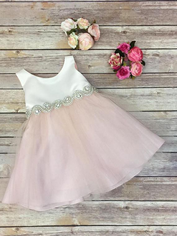 knee length flower girl dress