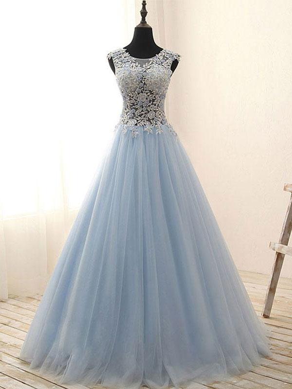 blue cheap prom dresses