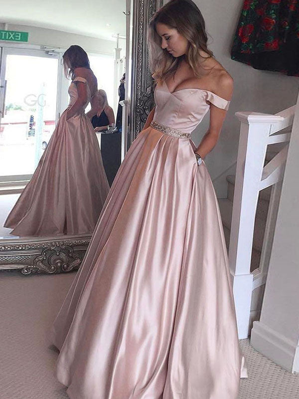 silk satin prom dress