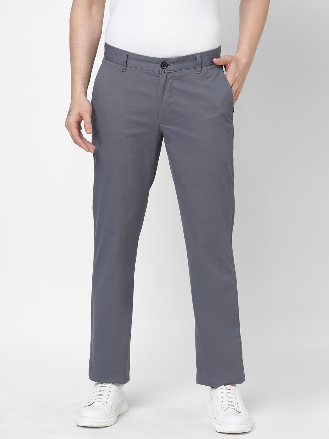 Buy Mens Cotton Lycra Casual Wear Regular Fit Pants|Cottonworld