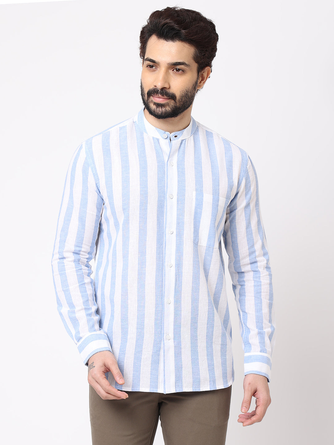 Buy Mens Linen Cotton Casual Wear Regular Fit Shirts|Cottonworld