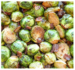 roasted garlic brussel sprouts