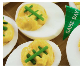 deviled eggs footballs