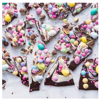 easter candy bark