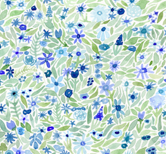 ANY State Floral Watercolor Print (Montana-Wyoming)