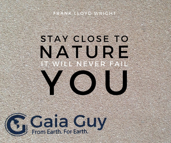 cork yoga block nature quote