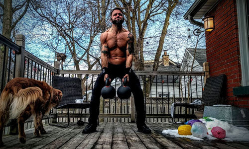 Training with kettlebell