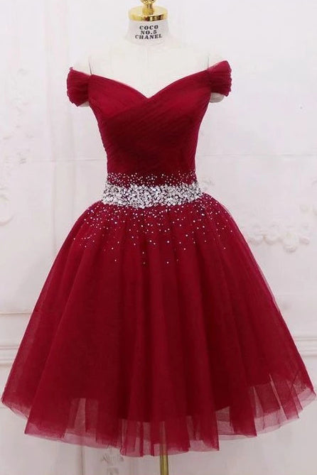 maroon grad dress