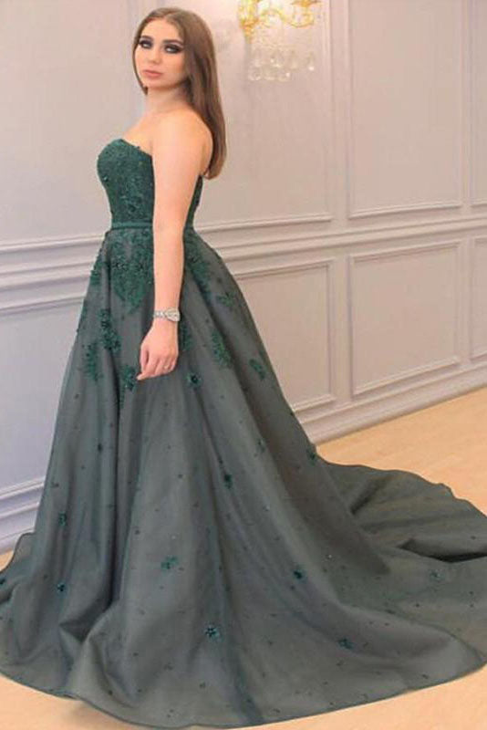 plus size tulle prom dress