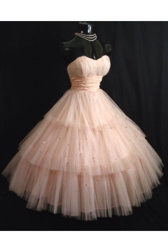 strapless poofy dress