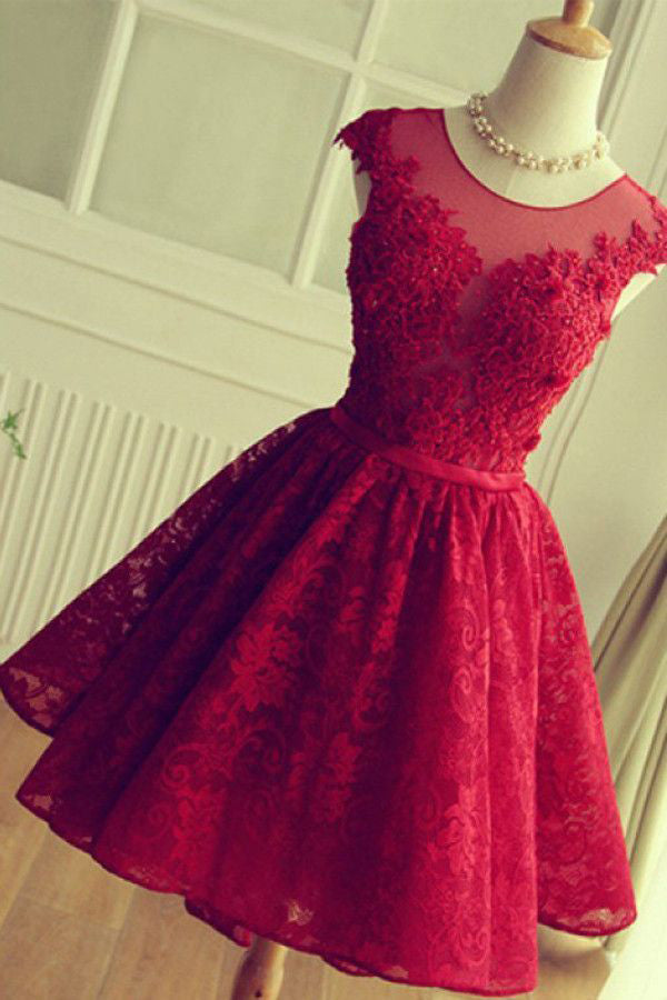 maroon grad dress