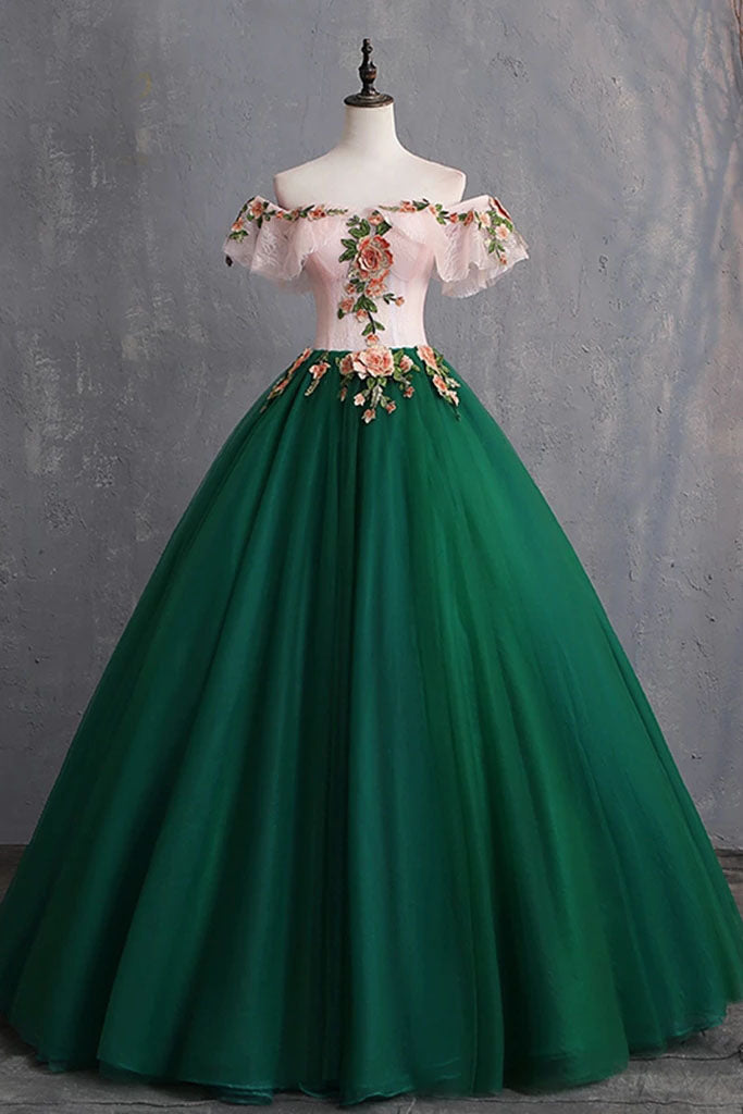 quinceanera green dresses