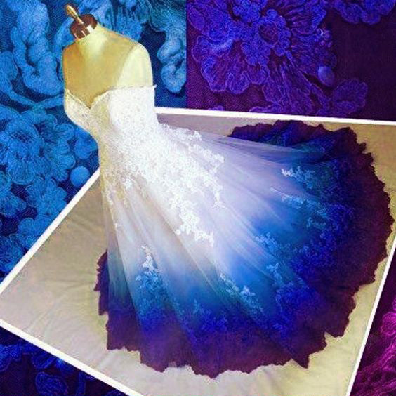 light blue ombre dress