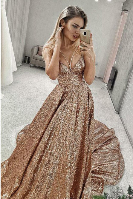 sparkly sequin prom dresses