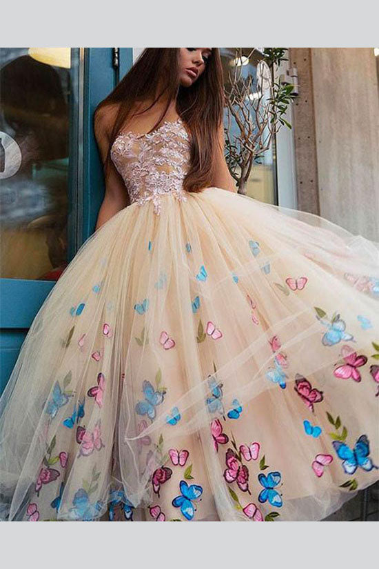 tea length tulle dress