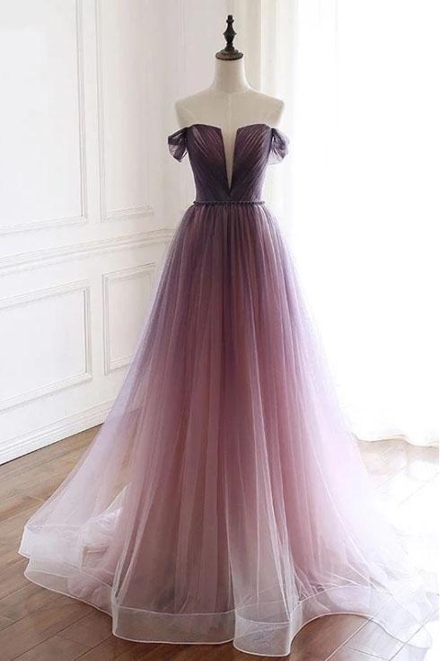 purple ombre dress