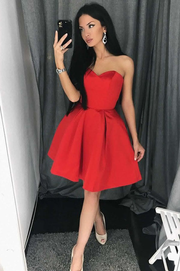 red junior prom dresses