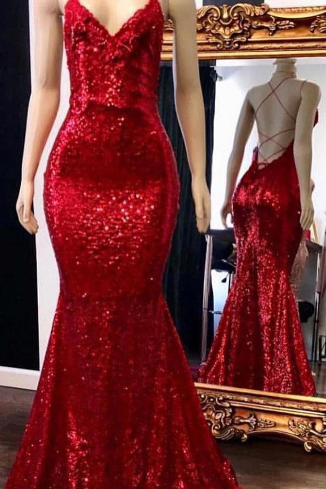 sequins formal dress