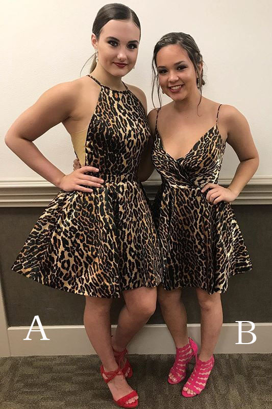 animal print homecoming dresses