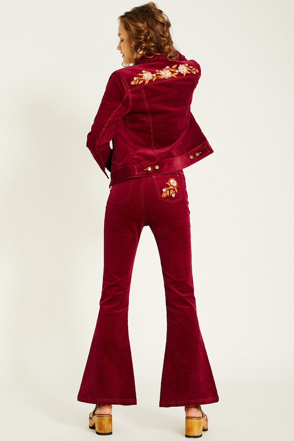 Ginger Cord Jacket in Tawny Port - Pre-loved