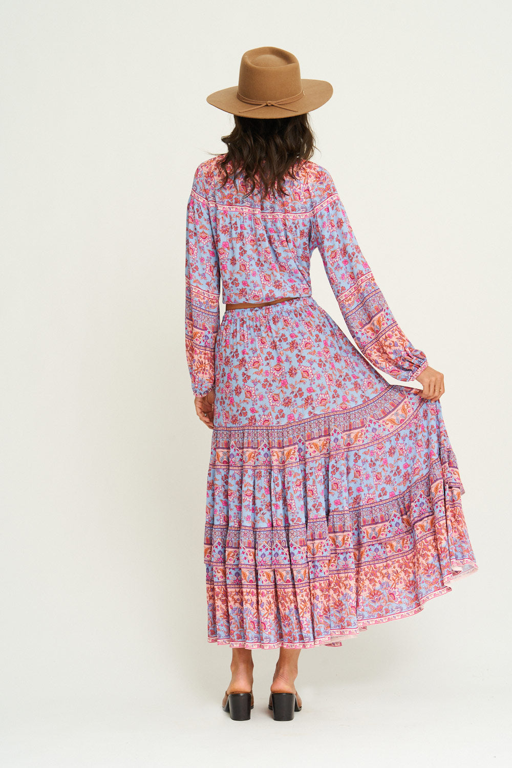 Christina Skirt in Pink Iris - Pre-loved
