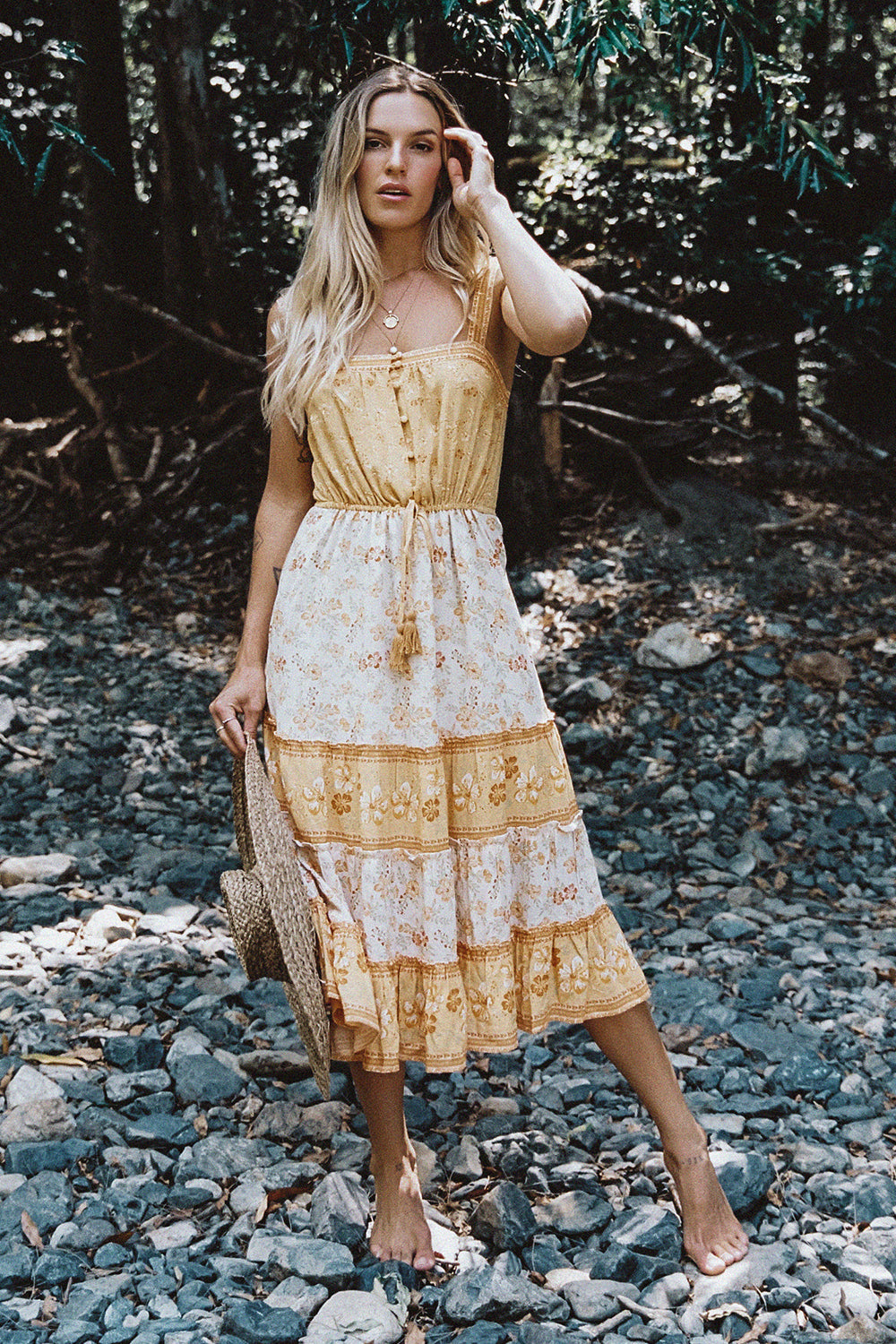 Lily Sundress in Lemon Drop - Pre-loved