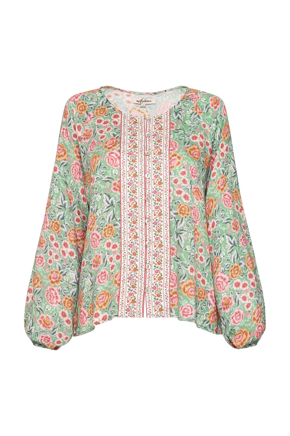 Harmony Blouse in Mint - Pre-loved