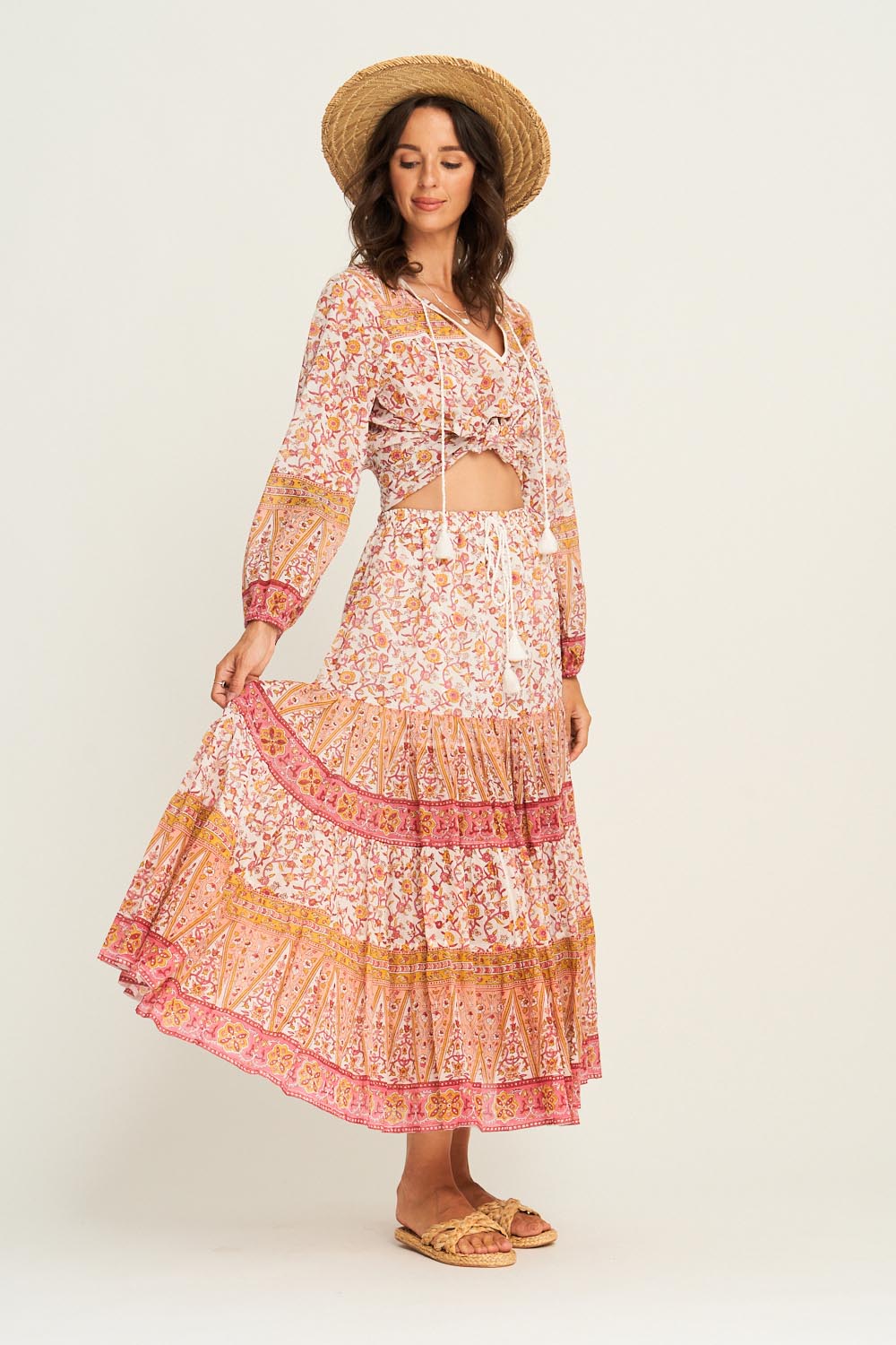 Lucia Skirt in Desert Rose - Pre-loved