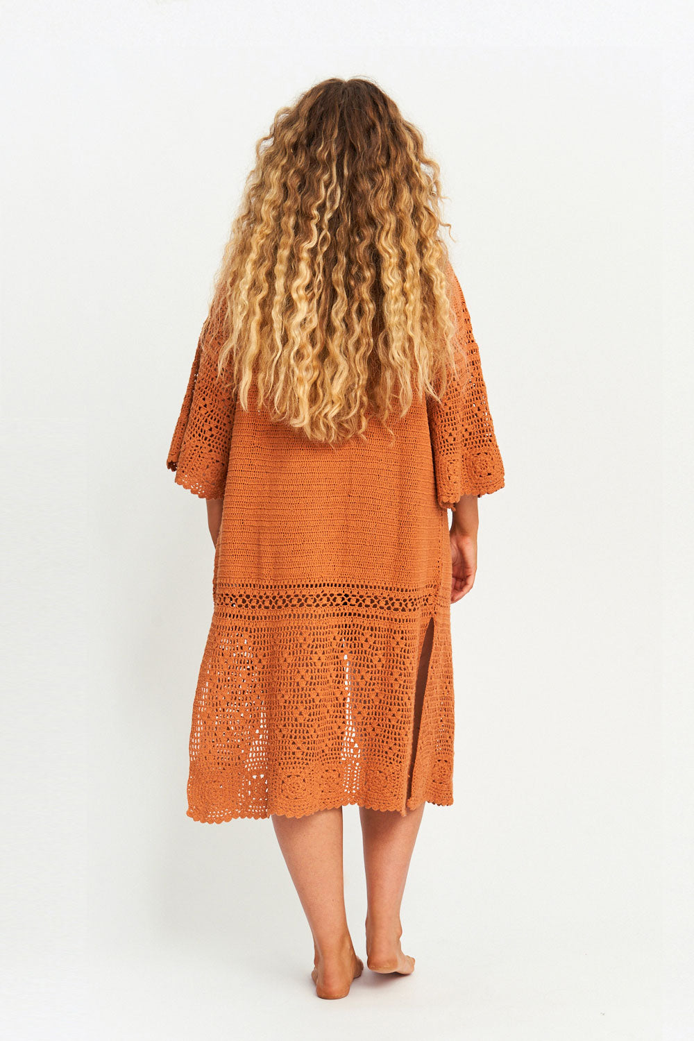 Delilah Cardigan in Rust