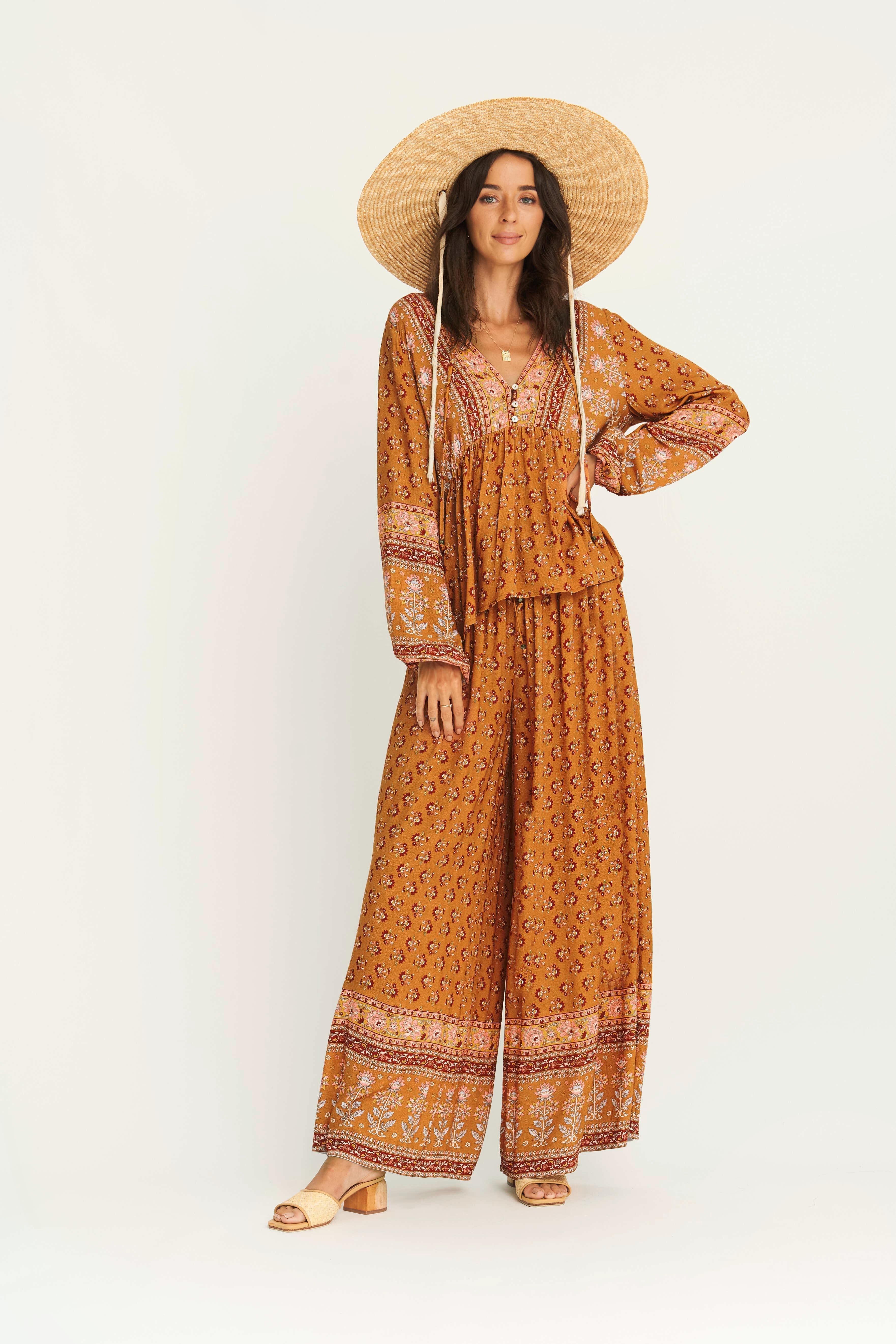 Dylan Blouse in Amber - Pre-loved