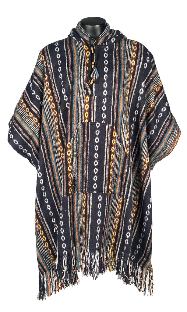 Poncho brushed gheri cotton