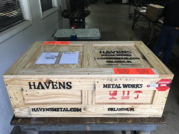 Havens Luxury Metals custom crate