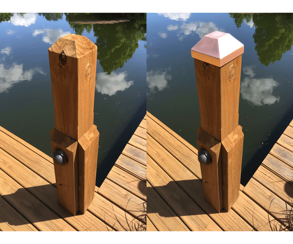 copper dock caps