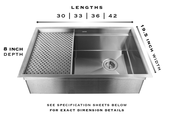 legacy brushed stainless farm sink