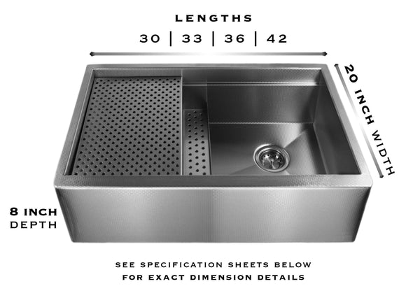 legacy stainless steel sink specs