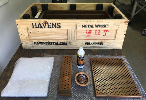 copper sink havens metal usa custom