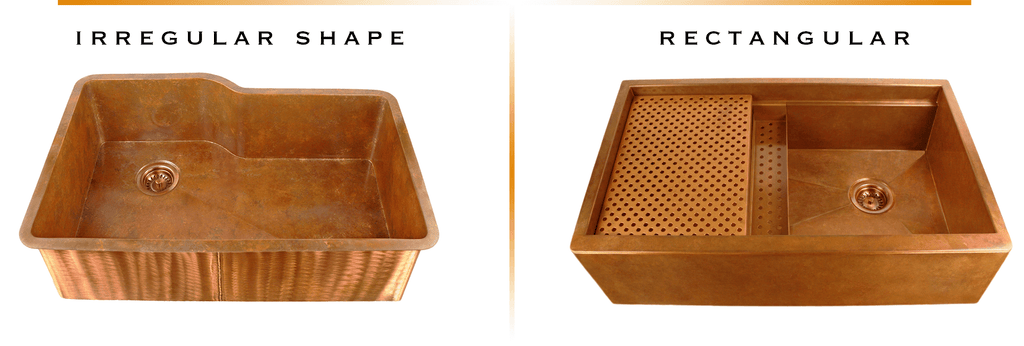 Select a top mounted copper sink for a beautiful replacement sink.