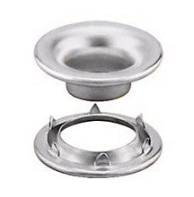 #2 Rolled Rim Grommet & Spur Washer Marine Grade Stainless - Stimpson