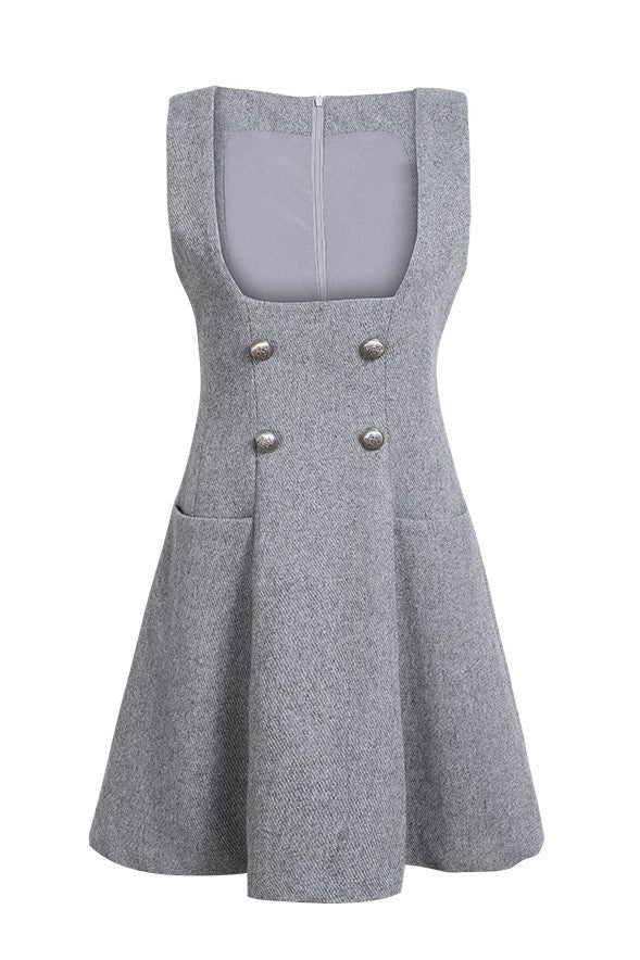 grey woolen dress