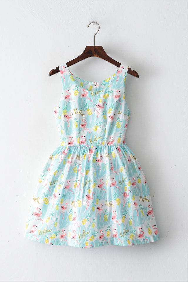 flamingo sundress