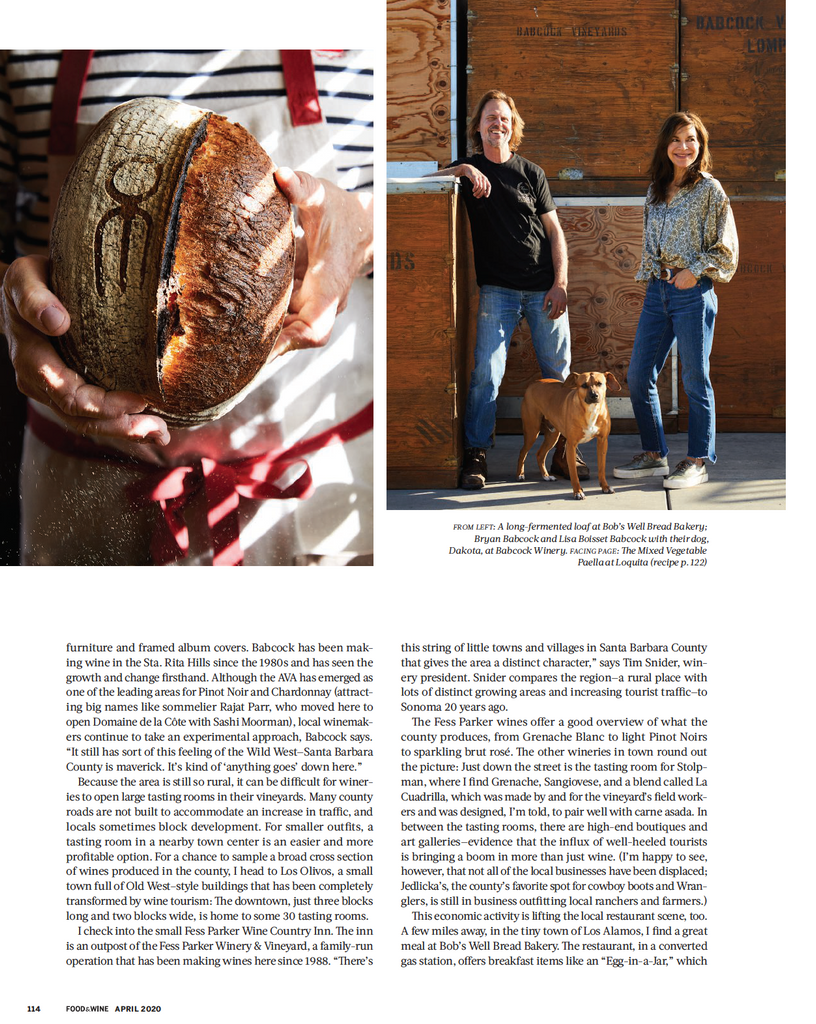 Food & Wine April 2020 - Bobs Well Bread Bakery page 5
