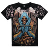 3D Full Printed Fallen Angel T-shirts Skulls Black Short Sleeve Summer Clothing