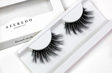 The Bombshell  silk lash, a best seller with a thinner lash band