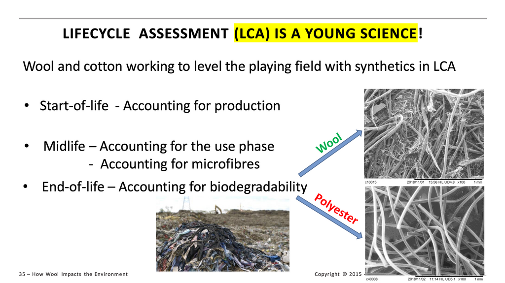 Merino wool and cotton are trying to make fair comparisons in life cycle assessment.