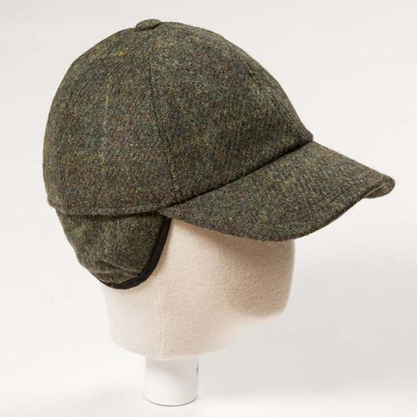Calamiteit wonder influenza Wool Baseball Cap Made in Ireland Tweed Men's Hat with Ear Flaps Dress –  Biddy Murphy Irish Gifts