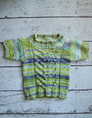 Stacked Stag-Horn Baby Sweater from Stacey Cilia