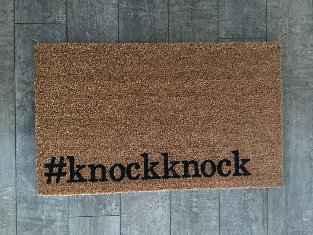 Knockknock Doormat Newlywed Doormat Funny Doormat Custom Mat