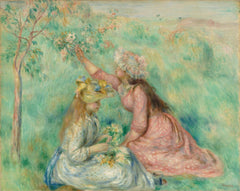 Renoir, Girls Picking Flowers in a Meadow