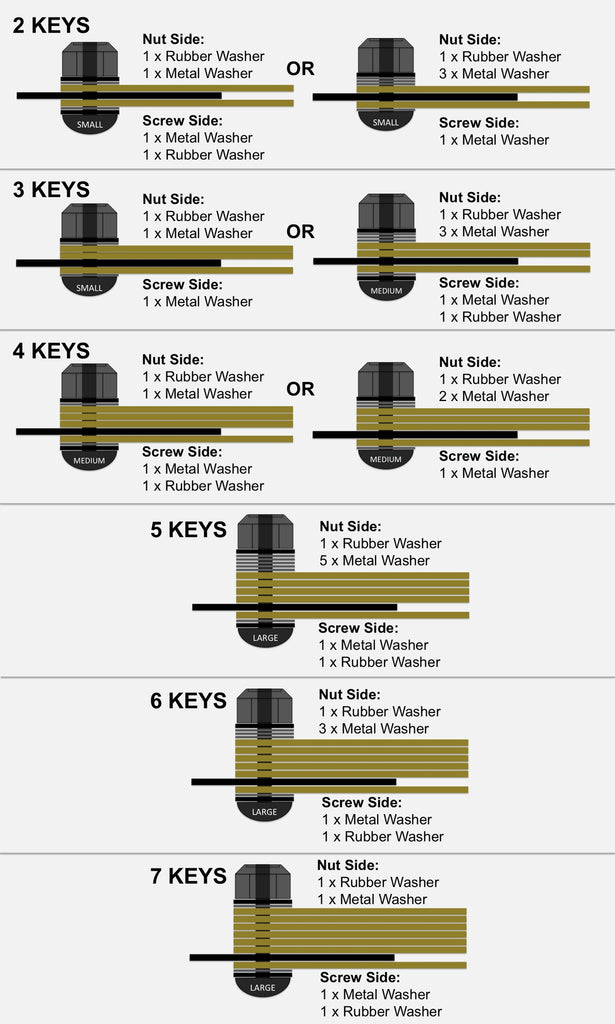 ARKTYPE - Silencer Key Organizer / Bottle Opener - Example Setup Reference Graphic
